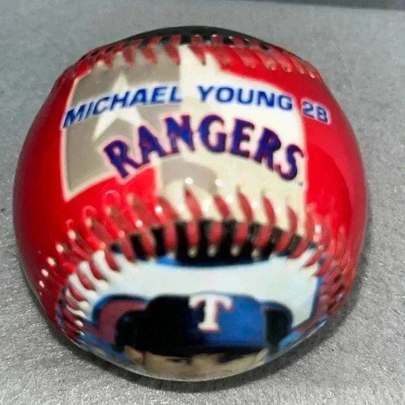 Michael Young Texas Rangers Baseball Fotoball collectible - Picture 5 of 5